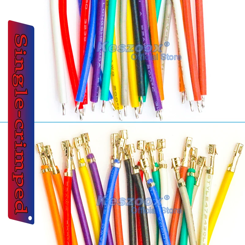 

JST/Molex MX5264 Предварительно обжимной силиконовый провод, комплект разъемов 22AWG для проектов DIY электроники и Arduino