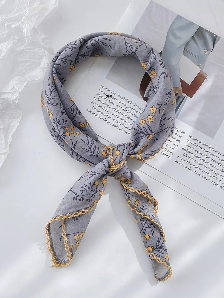 lenco-de-algodao-puro-com-estampa-floral-versatil-protecao-para-o-pescoco-fino-outono-inverno-elegante-lenco-quadrado-pequeno-faixa-de-cabelo-lenco-de-seda