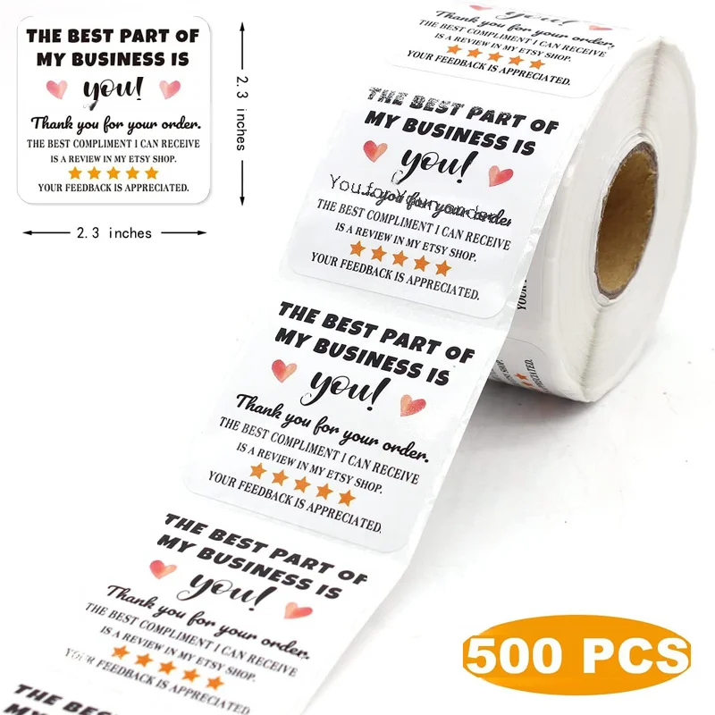 Amazon Fba Square Thank You For Your Order Sticker Gift Label Tape