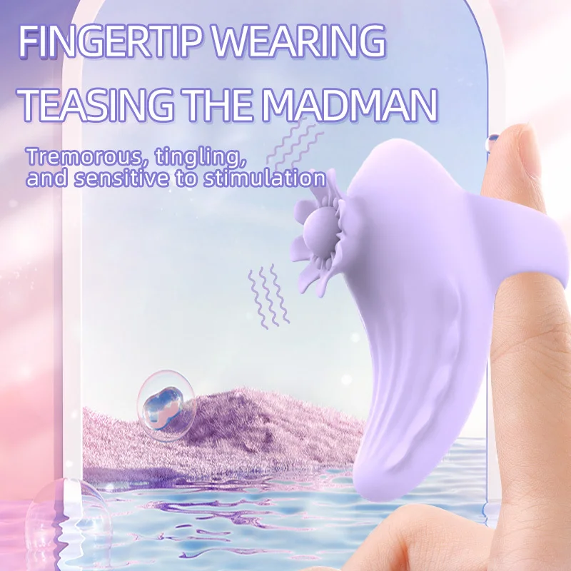 Fingertip Teasing Vibrating Egg para Mulheres, Massagem Silicone, Brinquedo Adulto do Sexo, Masturbação, Casal Flirt, Estimuladores do Clitóris, Novo