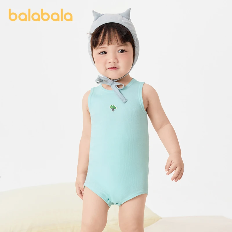 Balabala Baby Clothes Newborn  2024 Summer New Baby Onesies Pajamas Skin-friendly Elastic and Comfortable