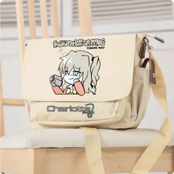 Bolso escolar de Anime Charlotte, bolso de mensajero para estudiantes, adolescentes, ocio, moda