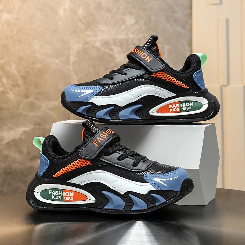 

Классические модные кроссовки для детей, удобная мягкая уличная спортивная обувь, кроссовки для мальчиков, нескользящие кроссовки на платформе для детей