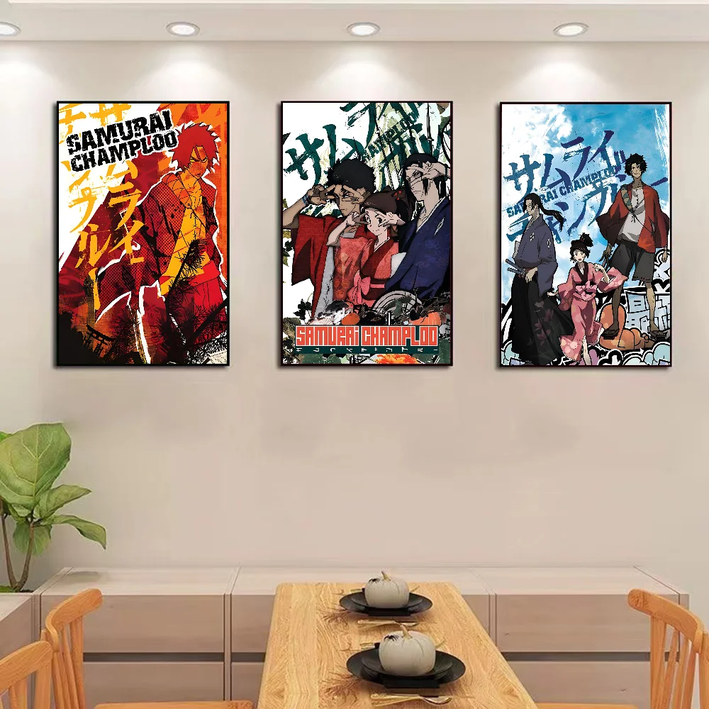 Anime Samurai Champloo Classic Vintage Posters HD Quality Wall Art Retro Posters for Home Room Wall Decor