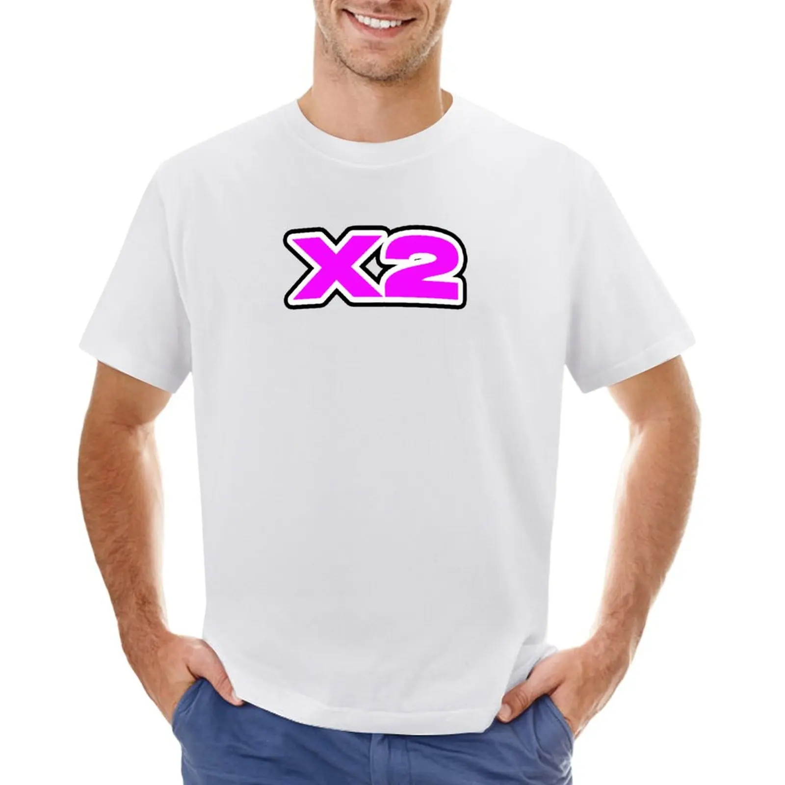 X2 T-shirt cute clothes summer clothes customs plus size tops mens white t shirts