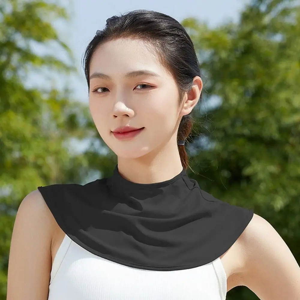 

Ice Silk UV Protection Shoulder Protection Sunscreen Scarf Korean Style Scarves Summer Neck Protection Bib Sunscreen Shawl