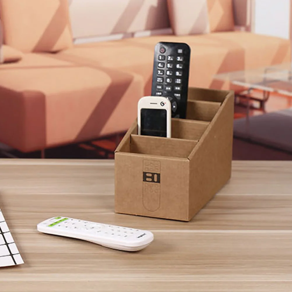 

2pcs Remote Control Storage Boxes Paper Made Desk Organizer Office Supplies File Folder Home Practical Baskets