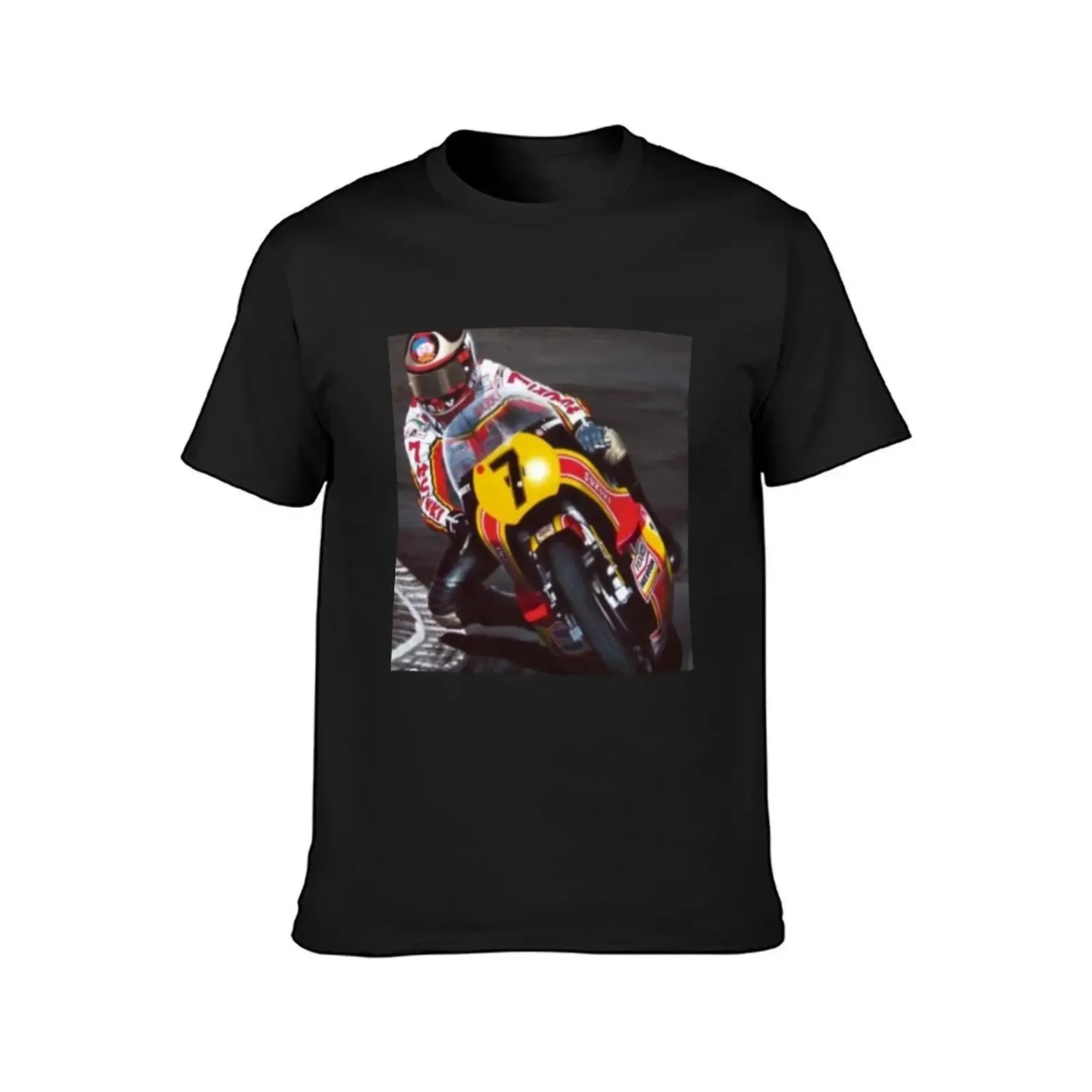 Barry Sheene, Number 7 T-Shirt quick drying designer shirts blacks clothing for men