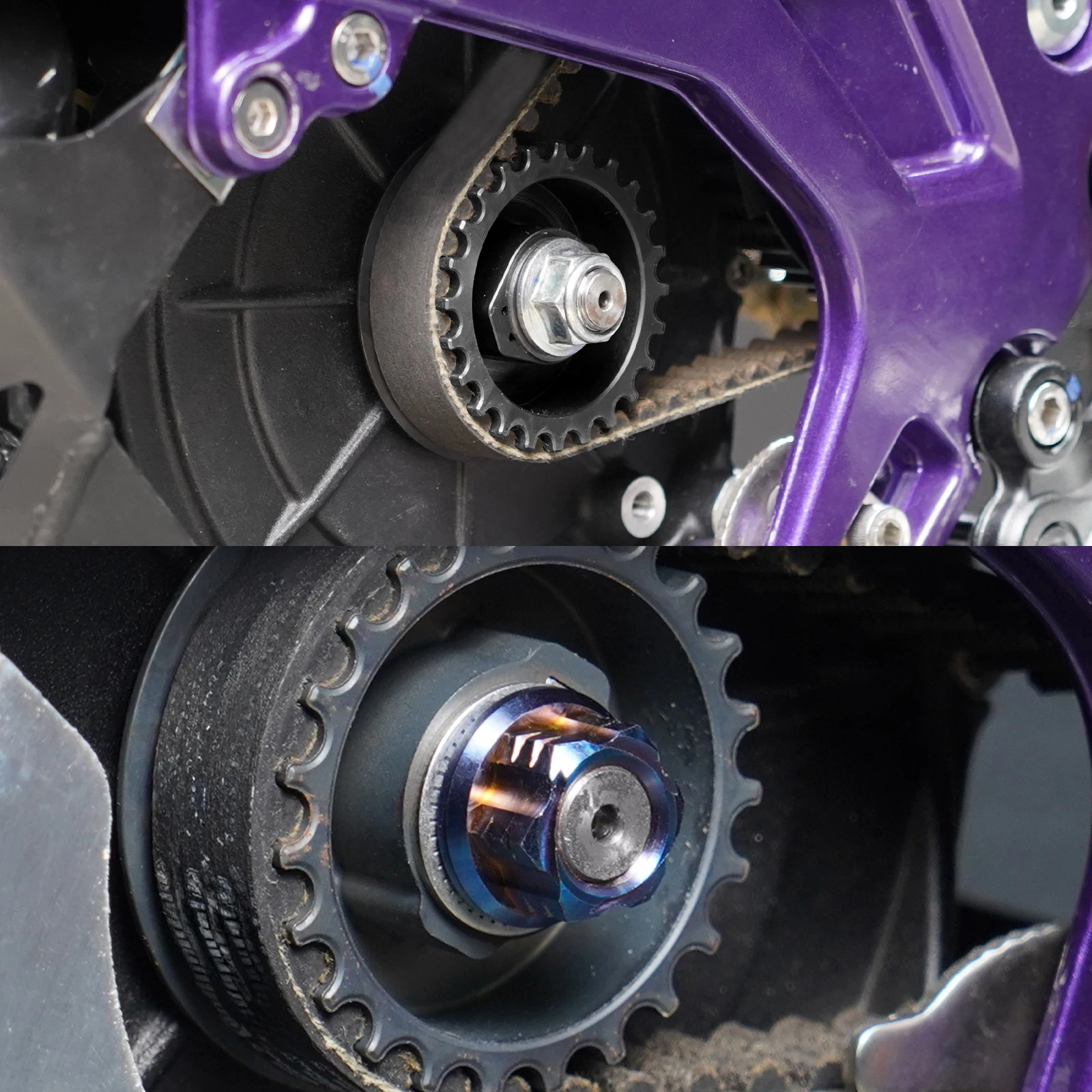 

NICECNC для электровелосипедов Surron Light Bee X, Light Bee S 2024, Segway X160, Segway X260: Гайка первичного шкива и гайка ременного шкива