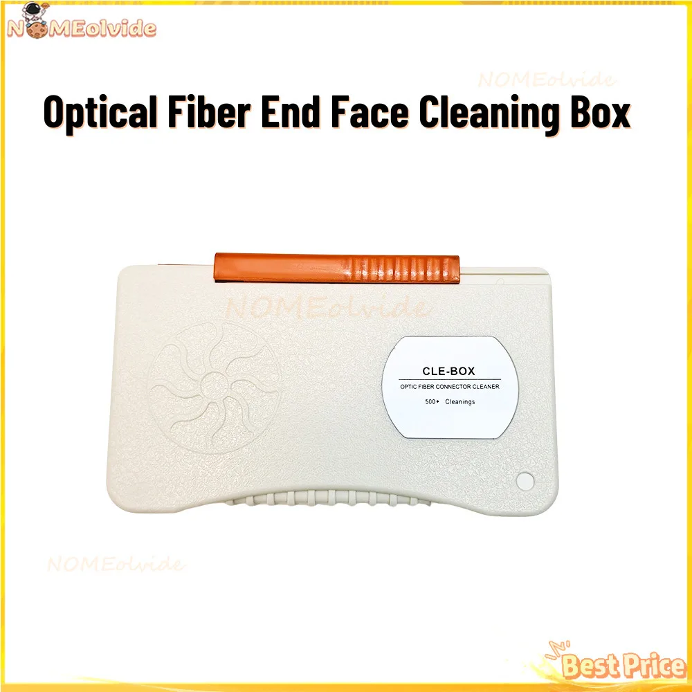 

CLE-Box Optical Fiber End Face Cleaning Box FTTH Fiber Wiping Tool Pigtail Cleaner Cassette Fiber Tools