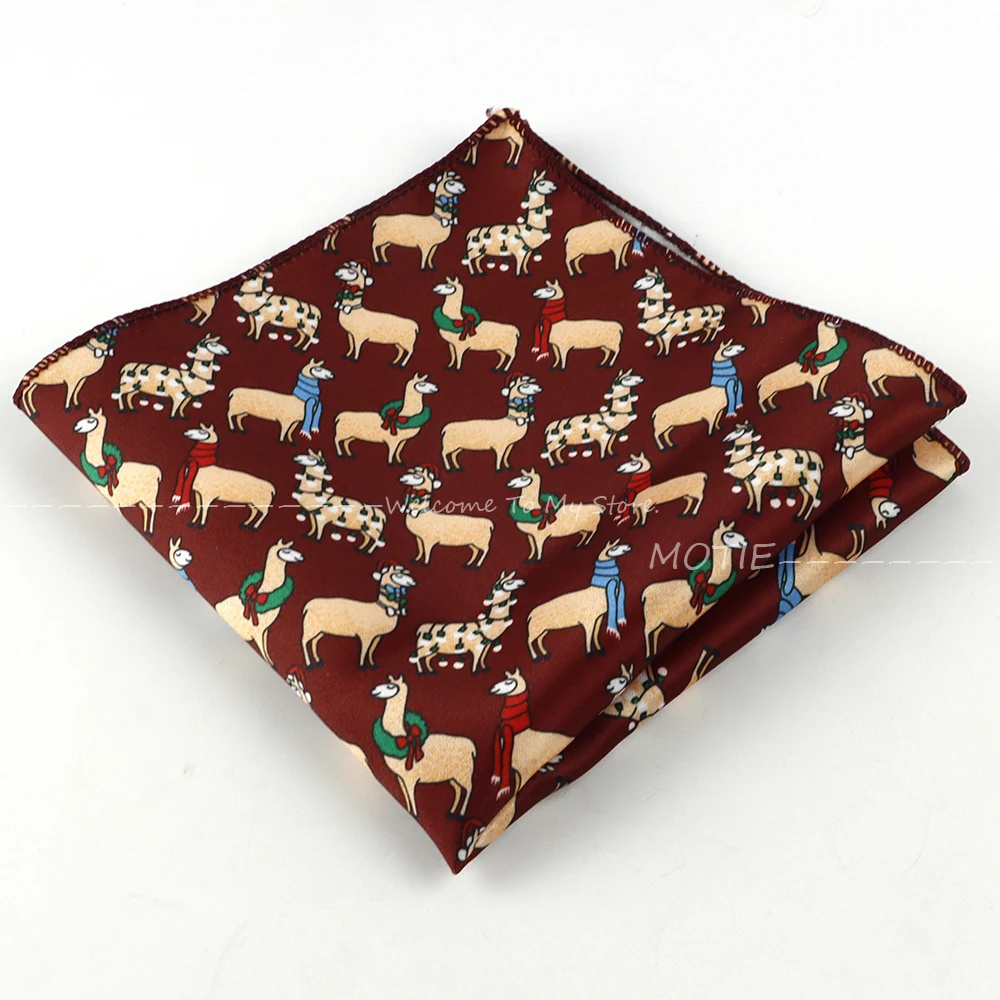 クリスマスの日ソフトポケットスクエアグリーンクリスマスソックスパターンハンカチハロウィンクリスマスパーティースーツアクセサリーギフトとして