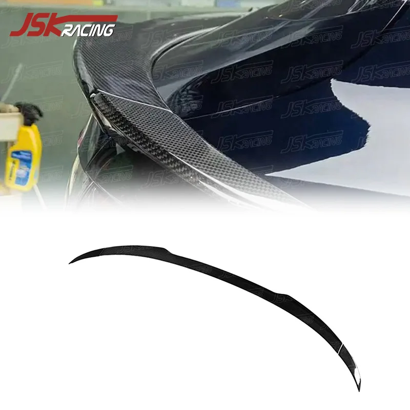 

Dry Carbon Fiber Middle For 2018-2022 Porsche Cayenne 9Y0 Car Trunk Lip Ducktail Tail Wing Spoiler Upgrade To PT Style