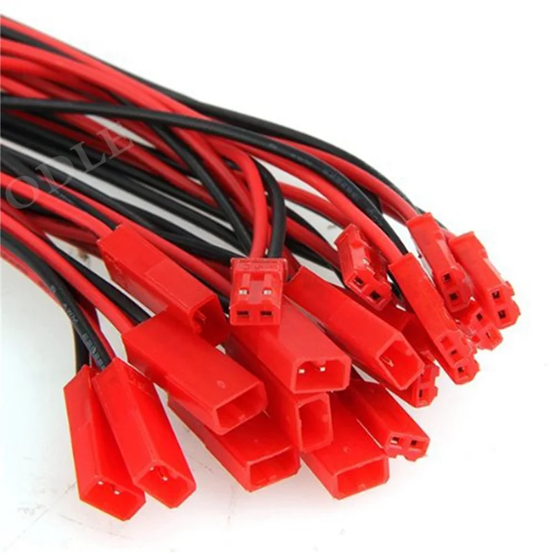 

AB46-100 Pairs 10Cm JST Connector Plug Cable Male+Female For RC Battery,JST Pair Of Plug With Cord