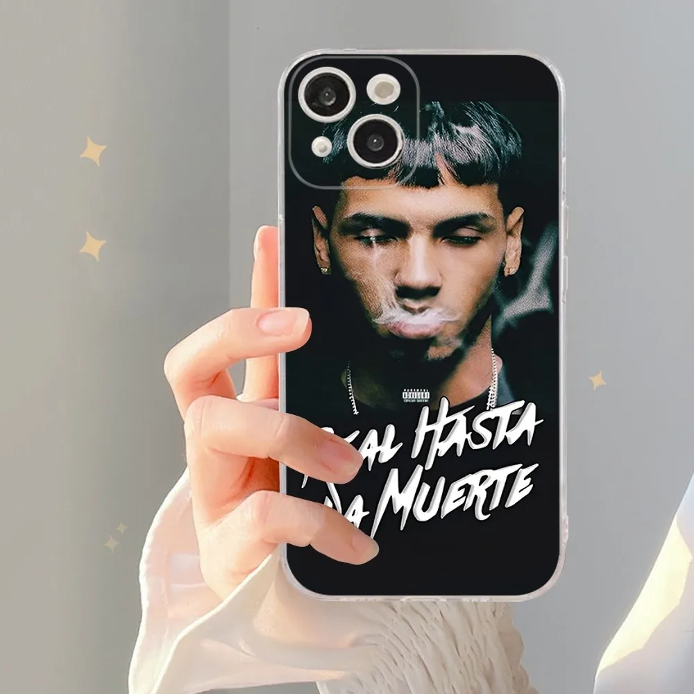 Rapper Anuel AA Real Hasta La Muerte Cassa Del Telefono Per iPhone 14 13 12 Mini 11 Pro XS Max X XR SE 6 7 8 Plus Copertura In Silicone Morbido