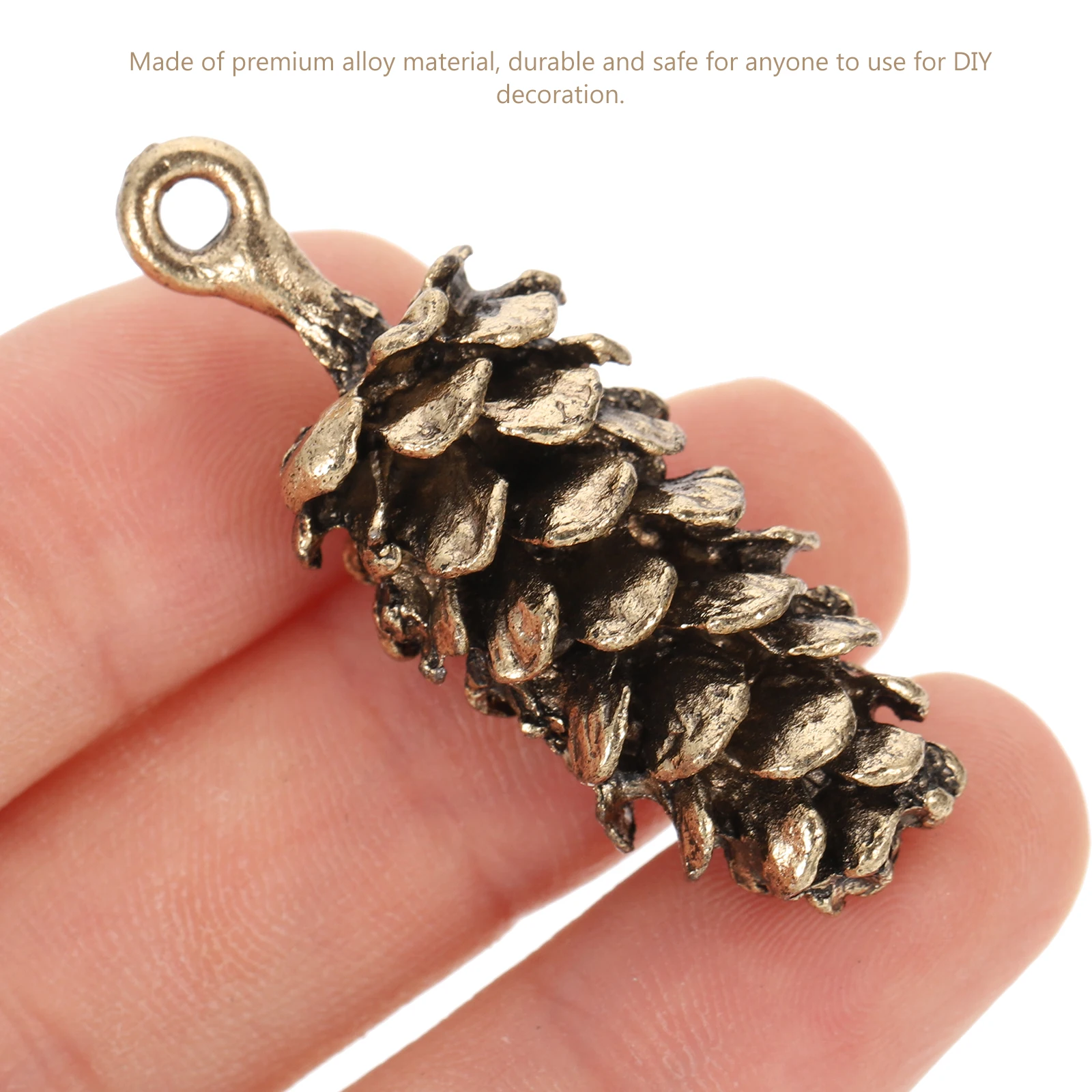

10Pcs Alloy Pine Cone Shape Charms Exquisite DIY Jewelry Making Pendants Necklace Bracelet Hanging Decoration DIY Charms