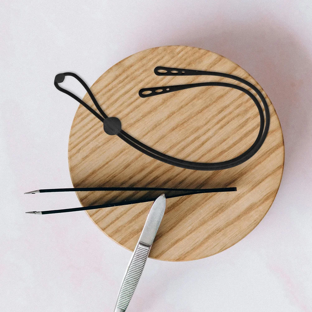 Pince à épiler pour cils, 2 pièces, Bracelet de protection, support de Bracelet en Silicone, anneau, outils d'extension de cils, accessoires de maquillage