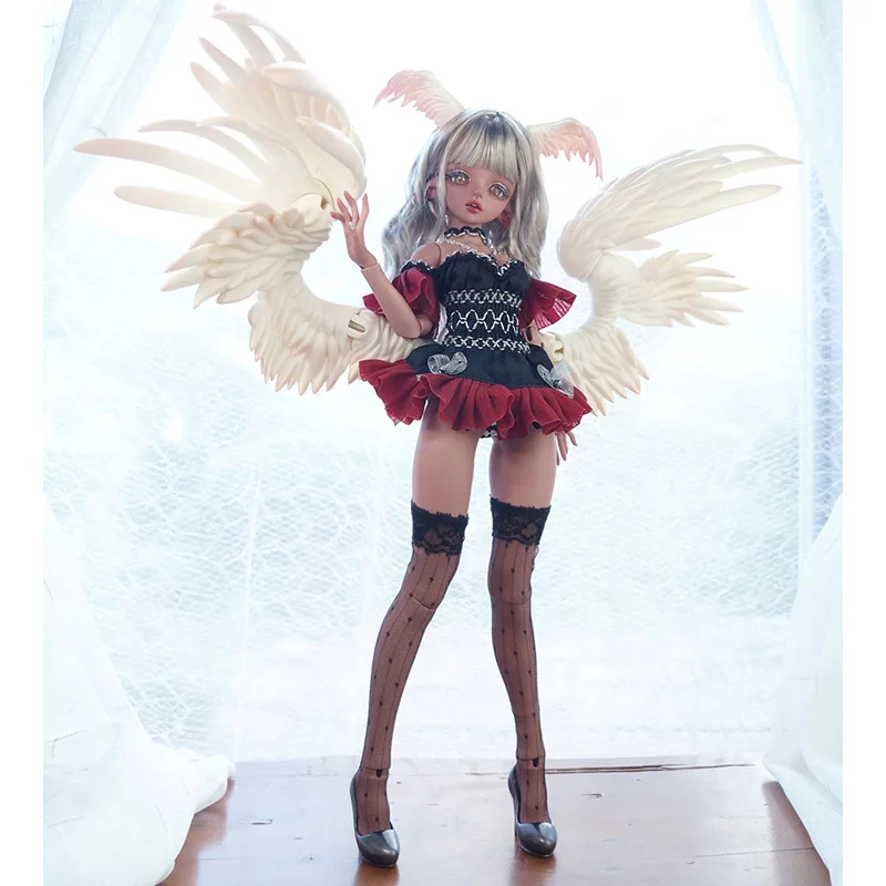 Pre-sale BJD Doll 1/4 Pegasus Platina Ardour Style Jointed Movable Resin Wings Horns Flat High Heel Feet Shoes