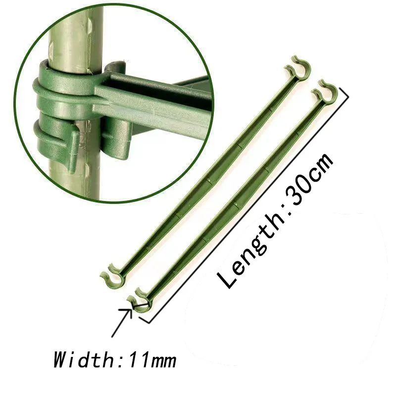 

10PCS 8/11/16mm Adjustable Plastic Plant Stake Connection Rod Arm Houseplants Support Garden Pillar Fixed DIY Trellis Connector