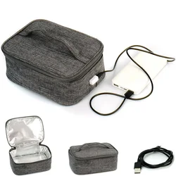 USB Electric Heating Bag Office School Car Outdoor Picnic Portable Bento Lunch Box Milk Drink Thermal Heated Packet 12V 24V 5V