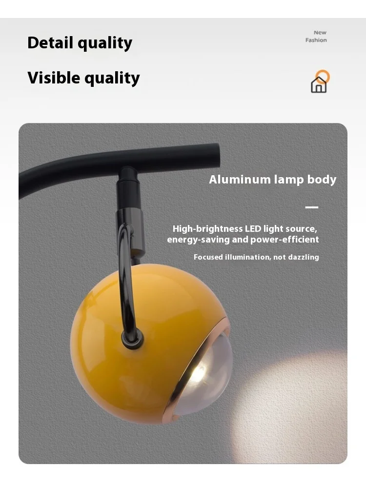 Luminária de chão com braço oscilante, sala de estar, sofá, prateleira, lâmpada de pesca, moderna e simples, atmosfera vertical