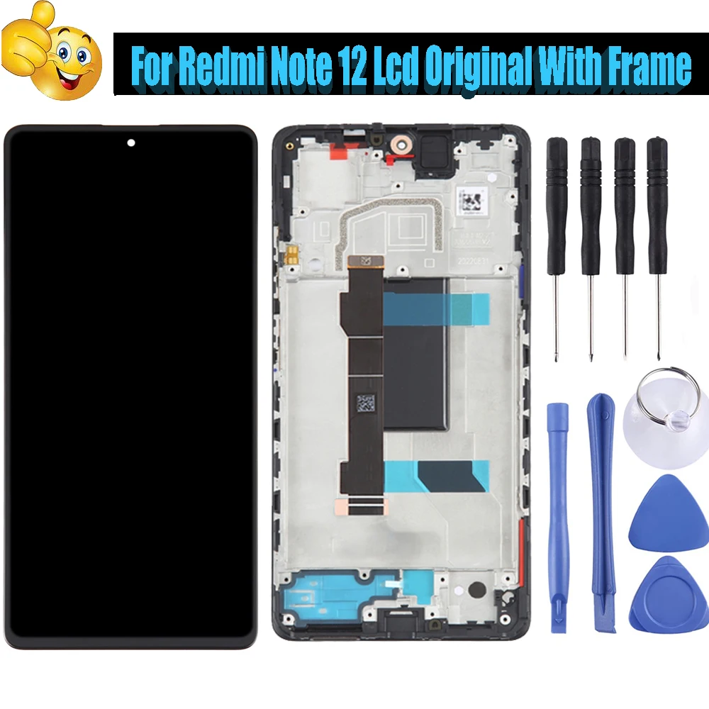 

AA+LCD Screen Replacement AMOLED LCD Screen For Redmi Note12Pro 4G Redmi /12Pro 5G OLED Digitizer Full Assembly With Frame+Tools