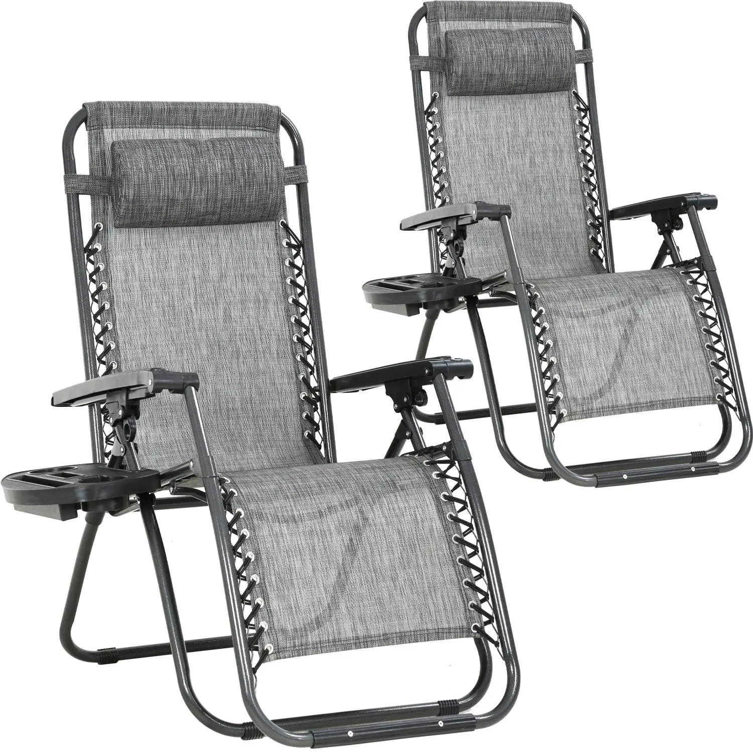 Zero Gravity Chair Lounge Chair Set of 2 Lawn Chair Outdoor  Deck Chairs Camping