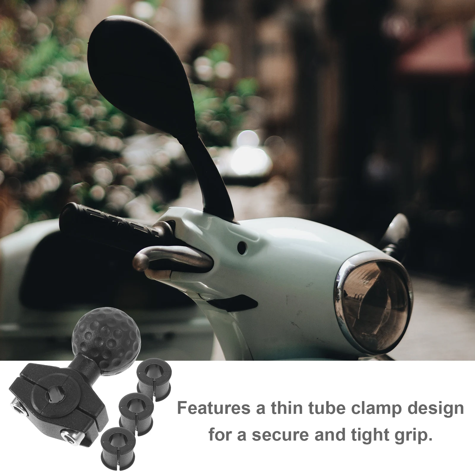 

Adjustable Motorcycle Mount 360 Degree Zinc Alloy Rearview Mirror Holder Handlebar Clamp Bracket For Motorbike Mirror