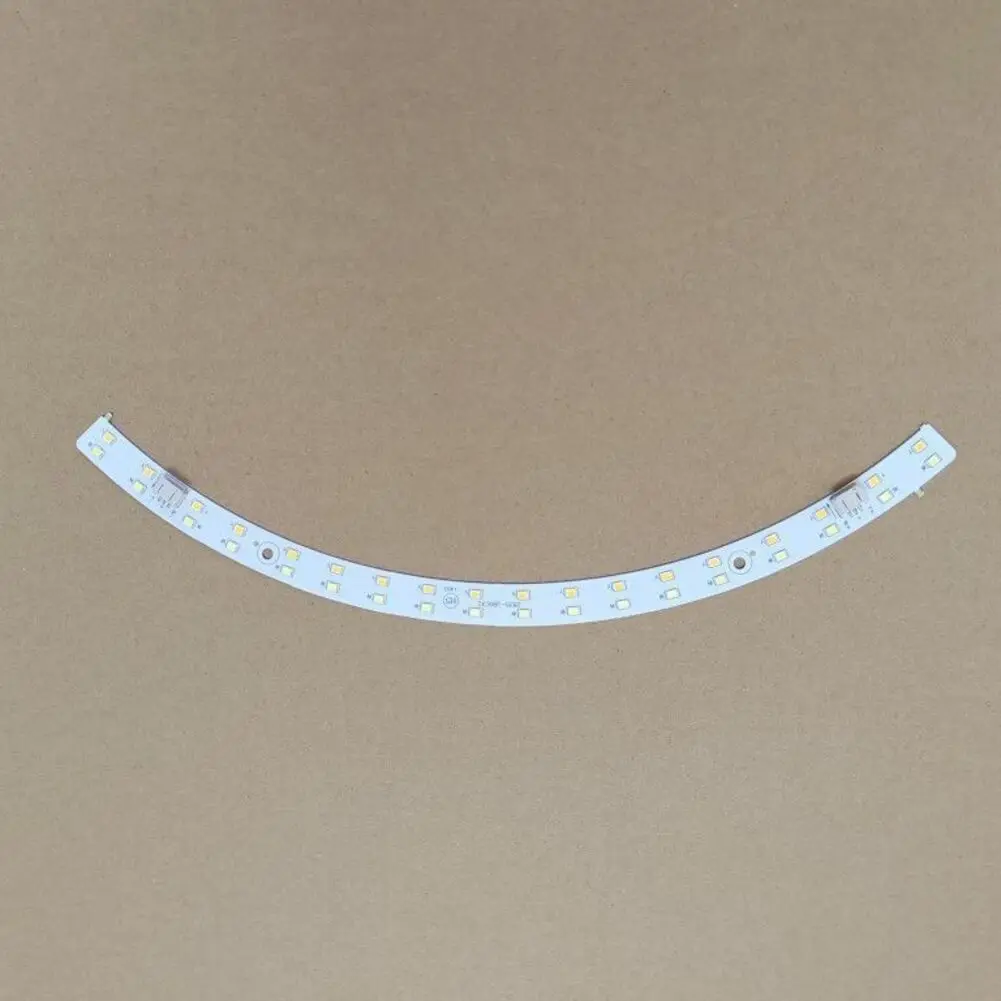 Curved LED Strip for Ceiling Fan For SMD Mount Tri Color 18W 27W 36W Transparent Plastic Stylish Replacement Choice