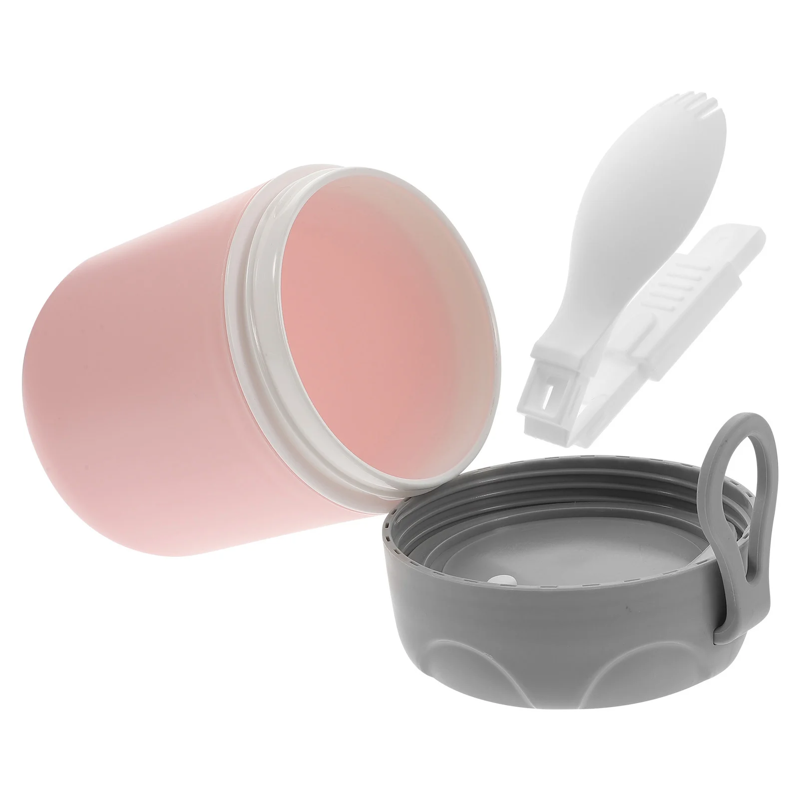 Breakfast Cup Large Mouth Food Oatmeal Carrying Stylish Milk Small Cereal Storage Colored Container Pink Soup Multi-use Holder