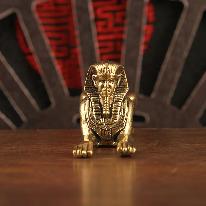 1/2Pcs Brass Portrait Retro Object Decoration Desktop Tea Pet Crafts Ornament