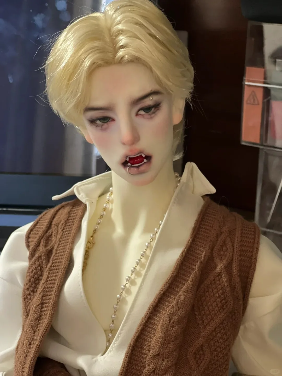 

New BJD Doll 1/3 Amor Handsome Boy High Quality Resin Toy Gift Angel Tongue Just a Head Free Shipping