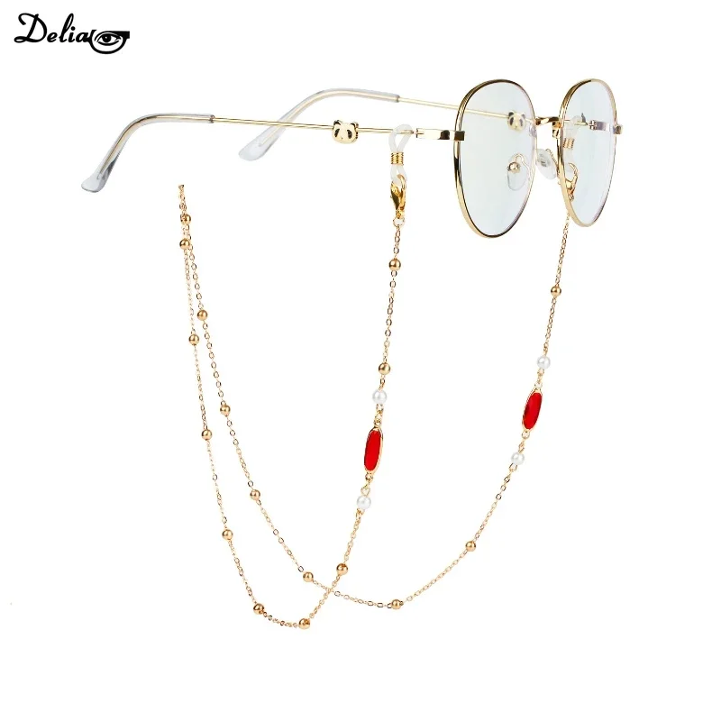 

2024 New Eyeglasses Chain Retro Metal Sunglasses Lanyards Eyewear Cord Holder Fashion Pearl Mask Chains Glasses Chain For Women