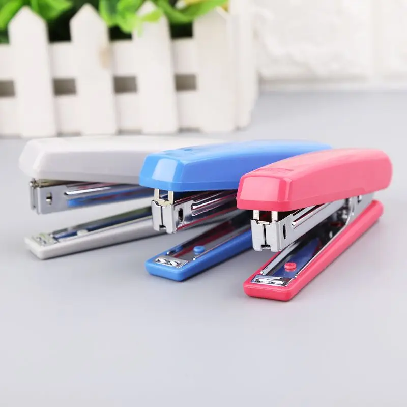 Portable Metal Manual Stapler Uses No.10 Desktop School Office Supplies Q1JC