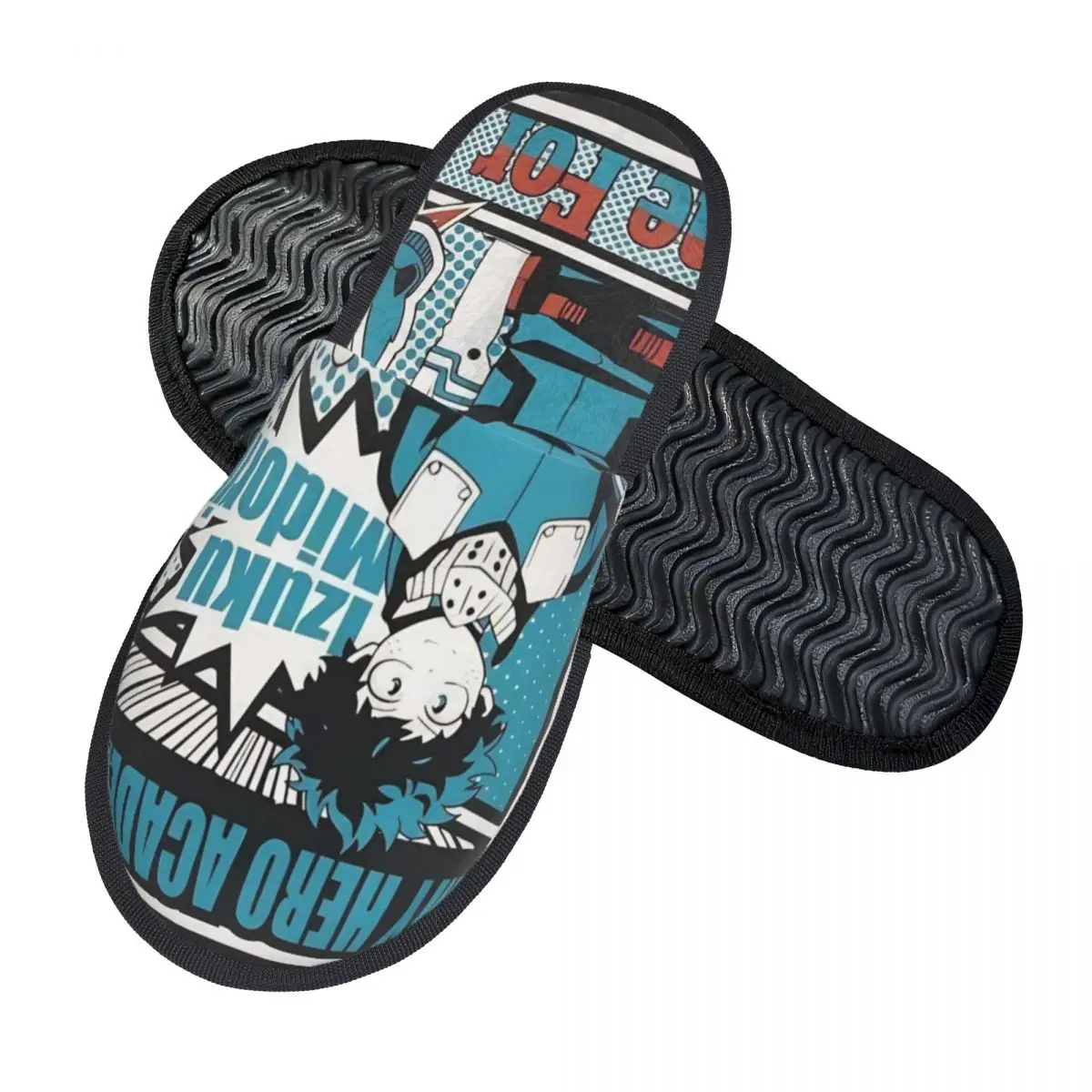 My Hero Academias Slippers Anti-skid Soft Household Fur Slides Slippers Bedroom