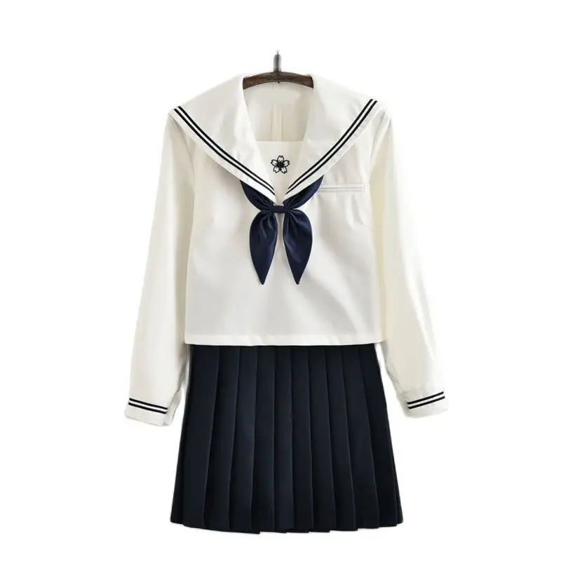 Conjunto de uniforme escolar japonés y coreano para mujer, traje de manga larga a la moda, ideal para estudiantes universitarios