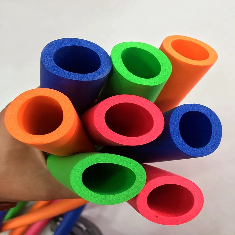 1M Smooth Sponge Rubber Pipe Orange Pipeline Holder Thermal Insulation Tubular  Protective Sleeve Air Conditioning Fitting