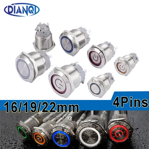 Metal Push Button Switch with LED DIANQI