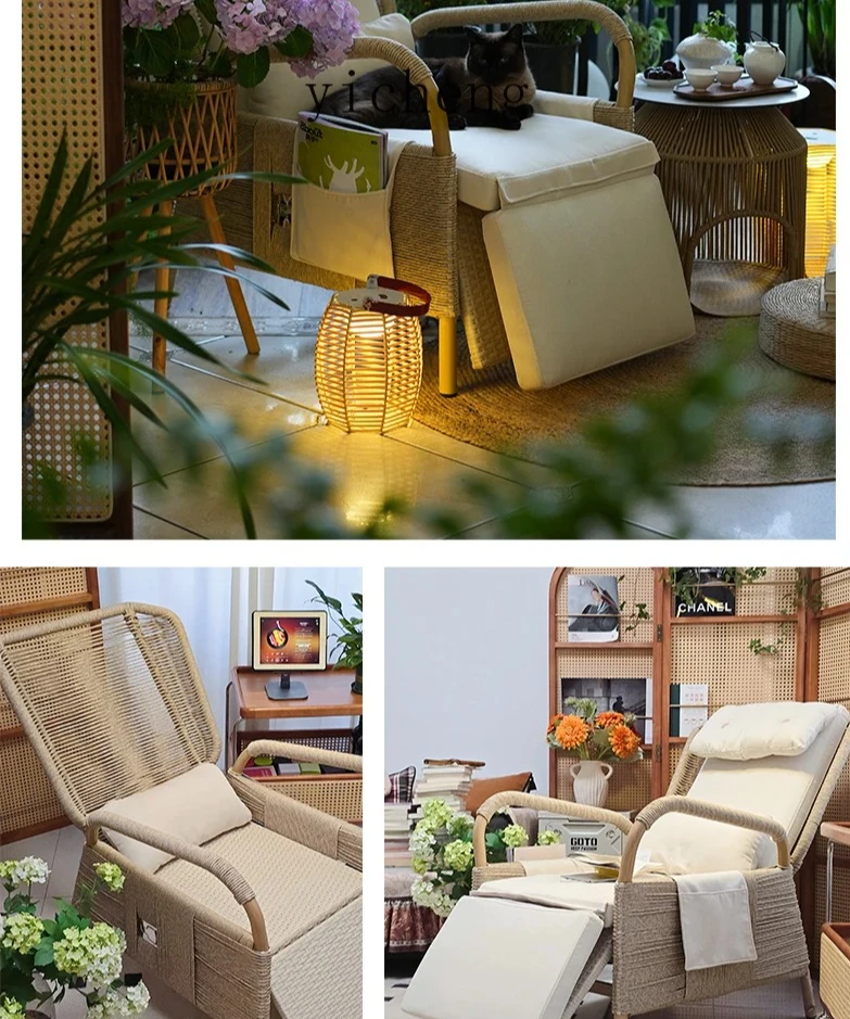 

ZZ Recliner Chair for Home Use, Lazy Balcony Leisure Nap Sofa Chair, Comfortable