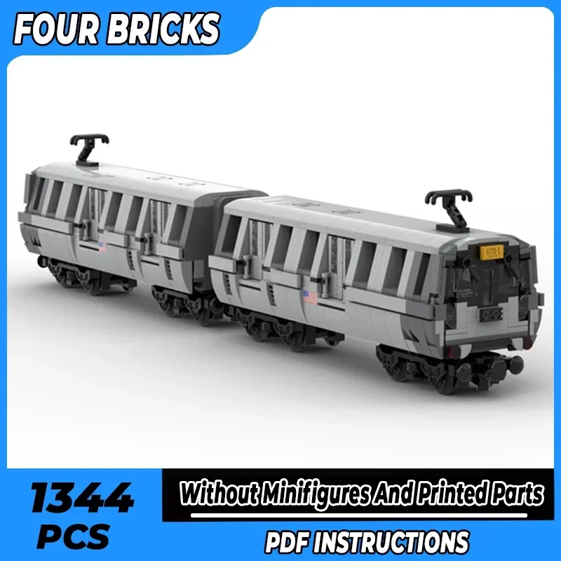 

Moc строительные кирпичи модель поезда Нью-Йорк подземный метро технология модульные блоки подарки игрушки для детей наборы «сделай сам» сборка