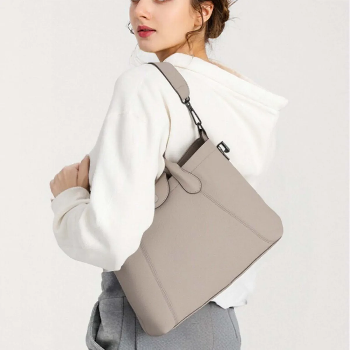 

Custom Genuine Leather Commuter Shoulder For Women, Niche Texture Versatile Crossbody Handbag, New Minimalist Trendy Women's Bag