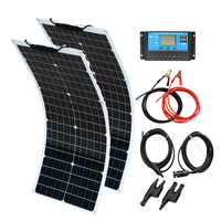 High Efficiency Solar Panel Kit 50W 100W 18V (2X50 Watt) Flexible Monocrystalline Photovoltaic Panels Solar Power Generation