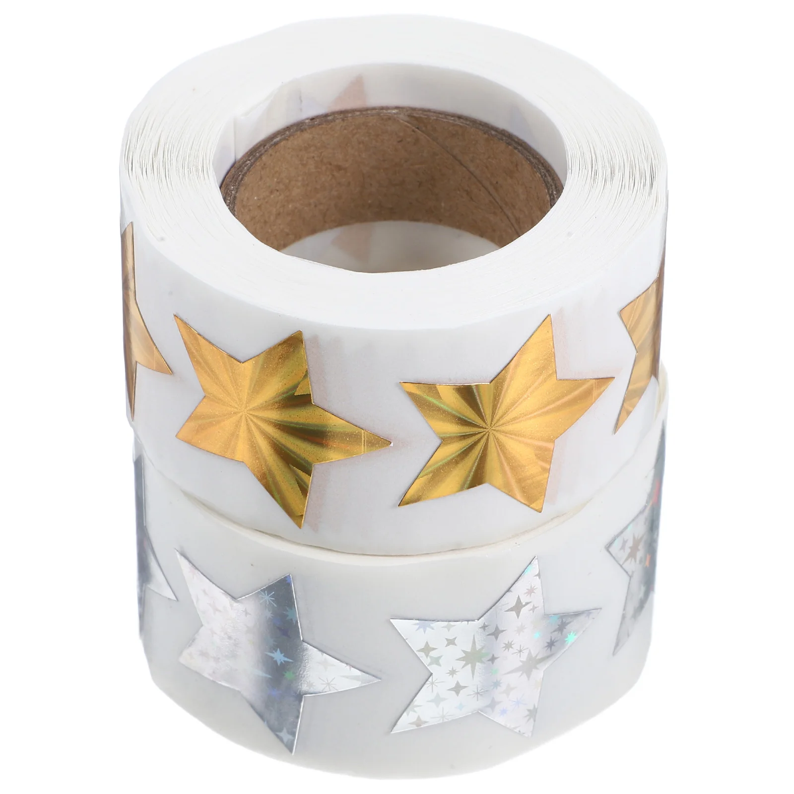 

Star Stickers Five pointed Waterproof Wax Coated Paper Self adhesive Decals Packaging Gifts Kindergarten Shiny