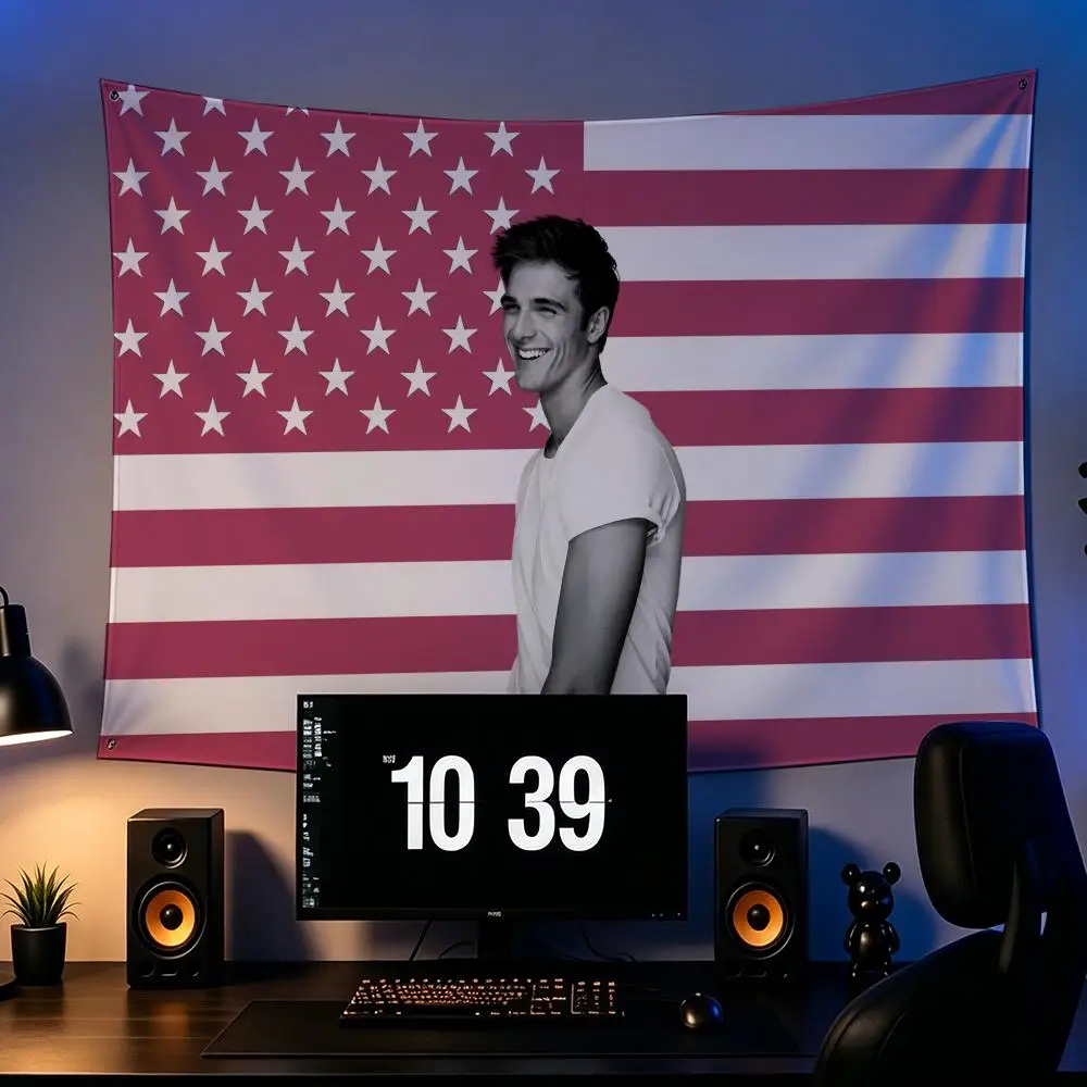 Celebrity J-Jacob Elordi Flags Are Suitable for Living Rooms, Bedrooms, Bars, Salons, Gardens, Home Decor, and as Gifts