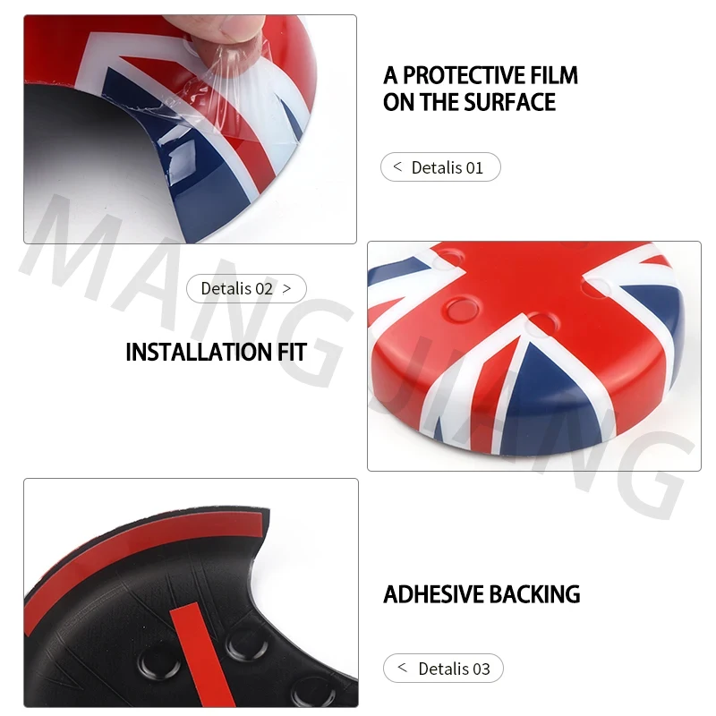 Union Jack Car Front Tachometer Shell Plastic Cover Stickers For Mini Cooper S R50 R52 R53 Interior Decoration Trim Accessories