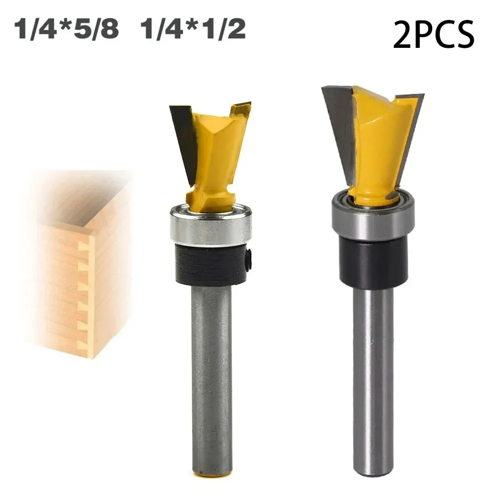 

1/2pcs 14 Degree 1/4 Inch Shank Carbide Dovetail Router Woodworking Engraving Bit Milling Cutter Wood working Cutter Tools