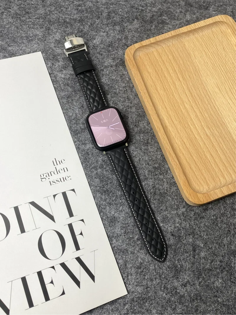 Lederarmband für Apple Watch 10 46 mm 42 mm 41 mm 45 mm 44 mm 40 mm 38 mm 49 mm Gürtelarmband iWatch Serie 10 9 8 7 6 SE Ultra 2 Band