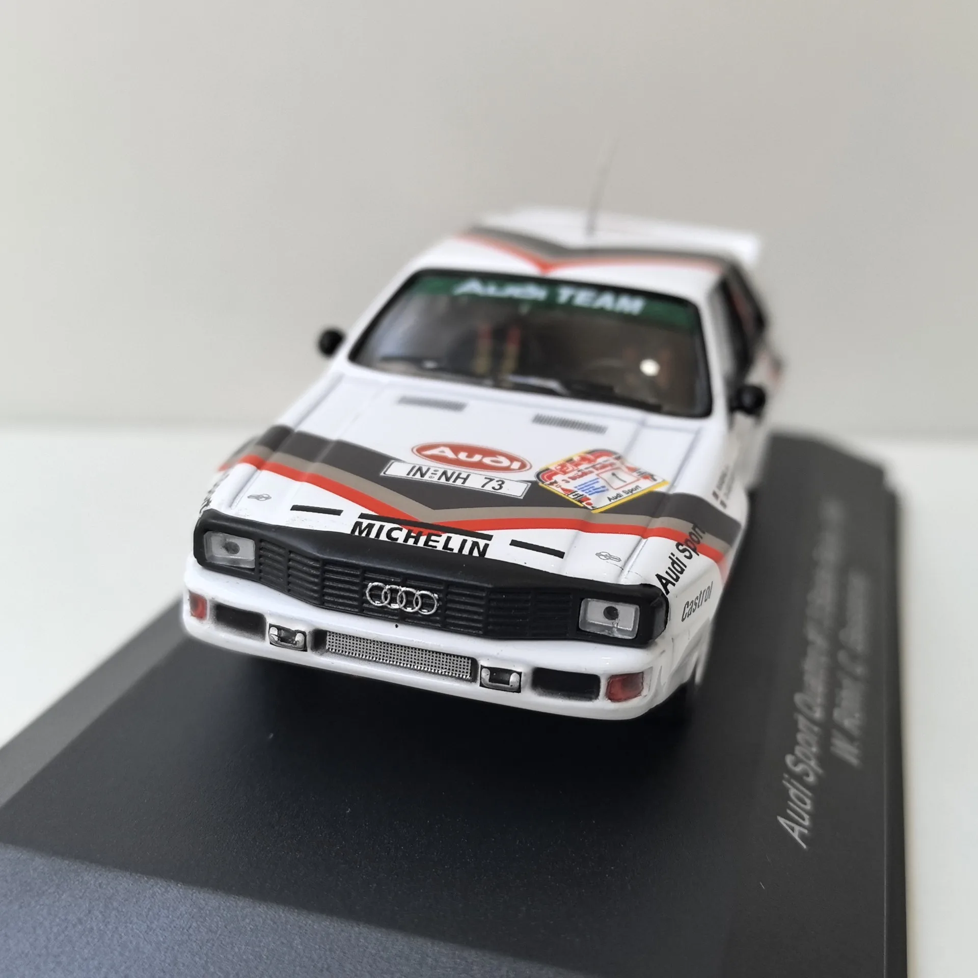 Diecast CMR 1/43 Scale AUDI SPORT Quattro 1984 #1 Audi Racing Alloy Car Model Collectible Toy Gift Souvenir Display Ornament