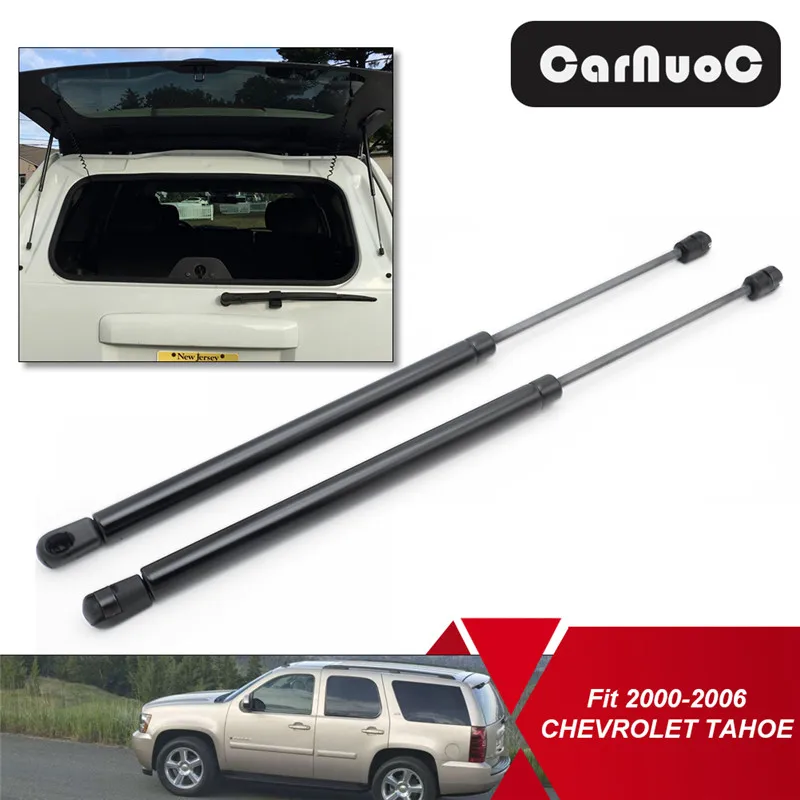 2Pcs Rear Window Gas Springs Lift Support Damper Prop Rod For Chevrolet Tahoe 2000 2001 2002 2003 2004 2005 2006