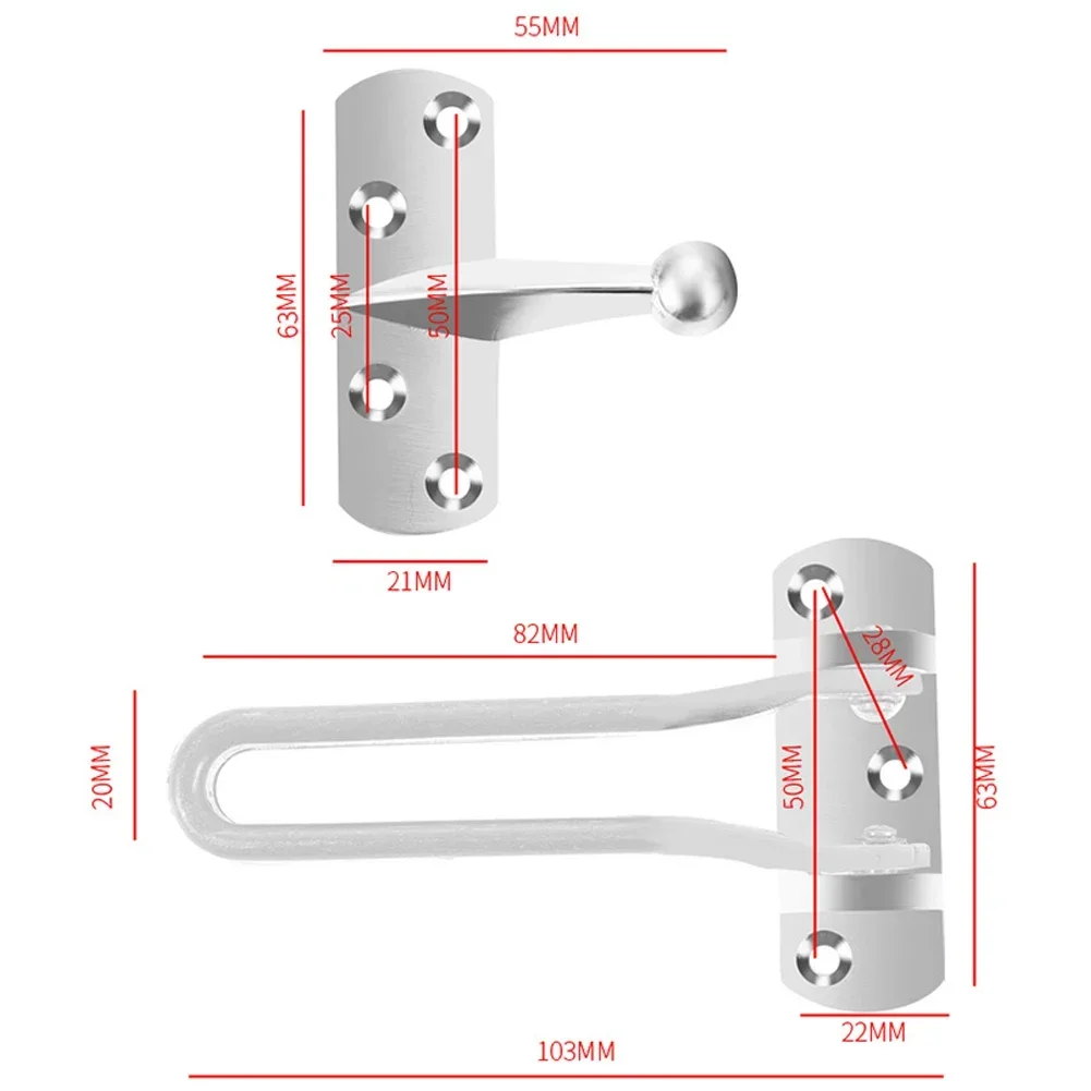 Security Door Lock Swing Bar Lock Gold Black Green Bronze Red Bronze Zinc Alloy Installation Is Quick And Easy