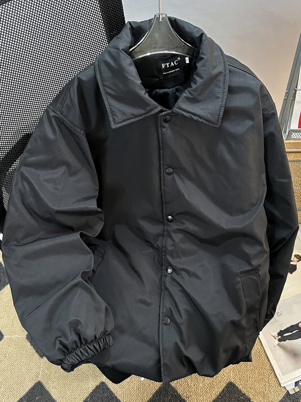 

Зимнее мужское пуховое хлопковое куртка Thiened, теплая рабочая одежда, модное американское брендовое хлопковое пальто для пар, молодежное повседневное Sle